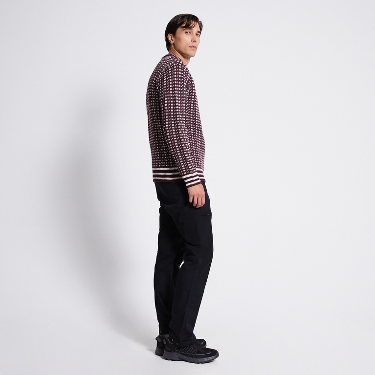 Uldtrøje "Trysil Wool Sweater" Aubergine